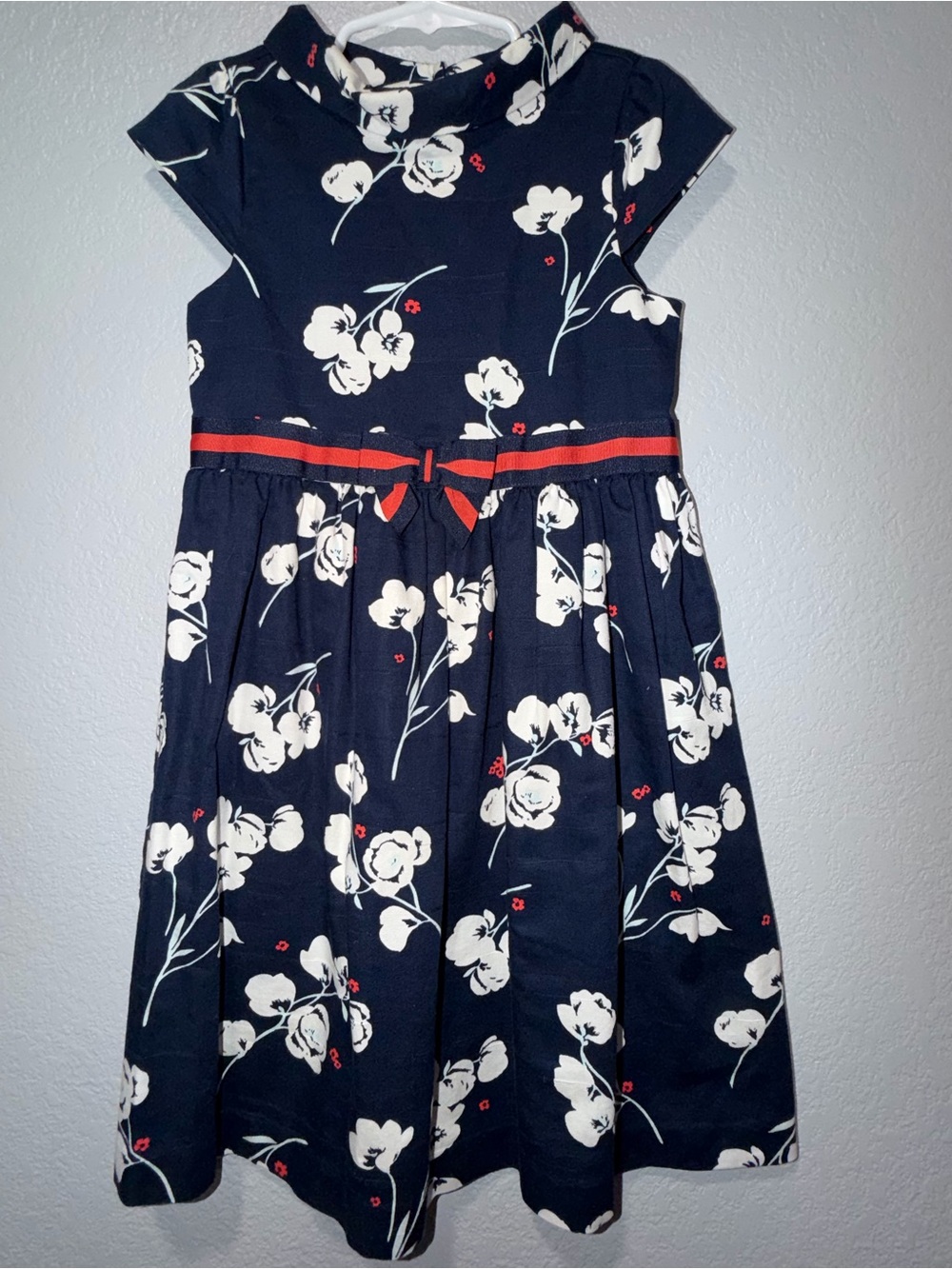 Janie and Jack Girls’ Navy Floral Dress Size 6